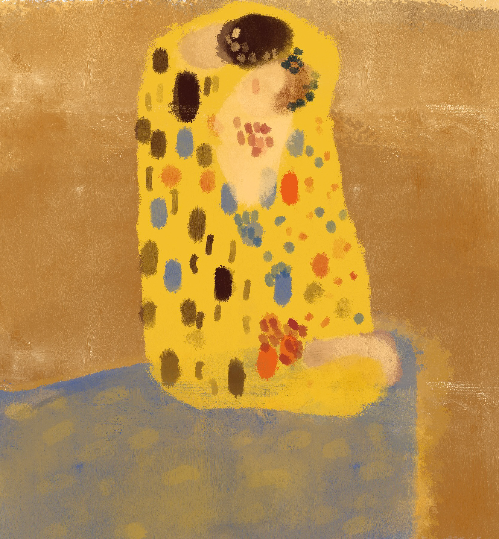Gustav Klimt's "The Kiss", one of my personal favorites