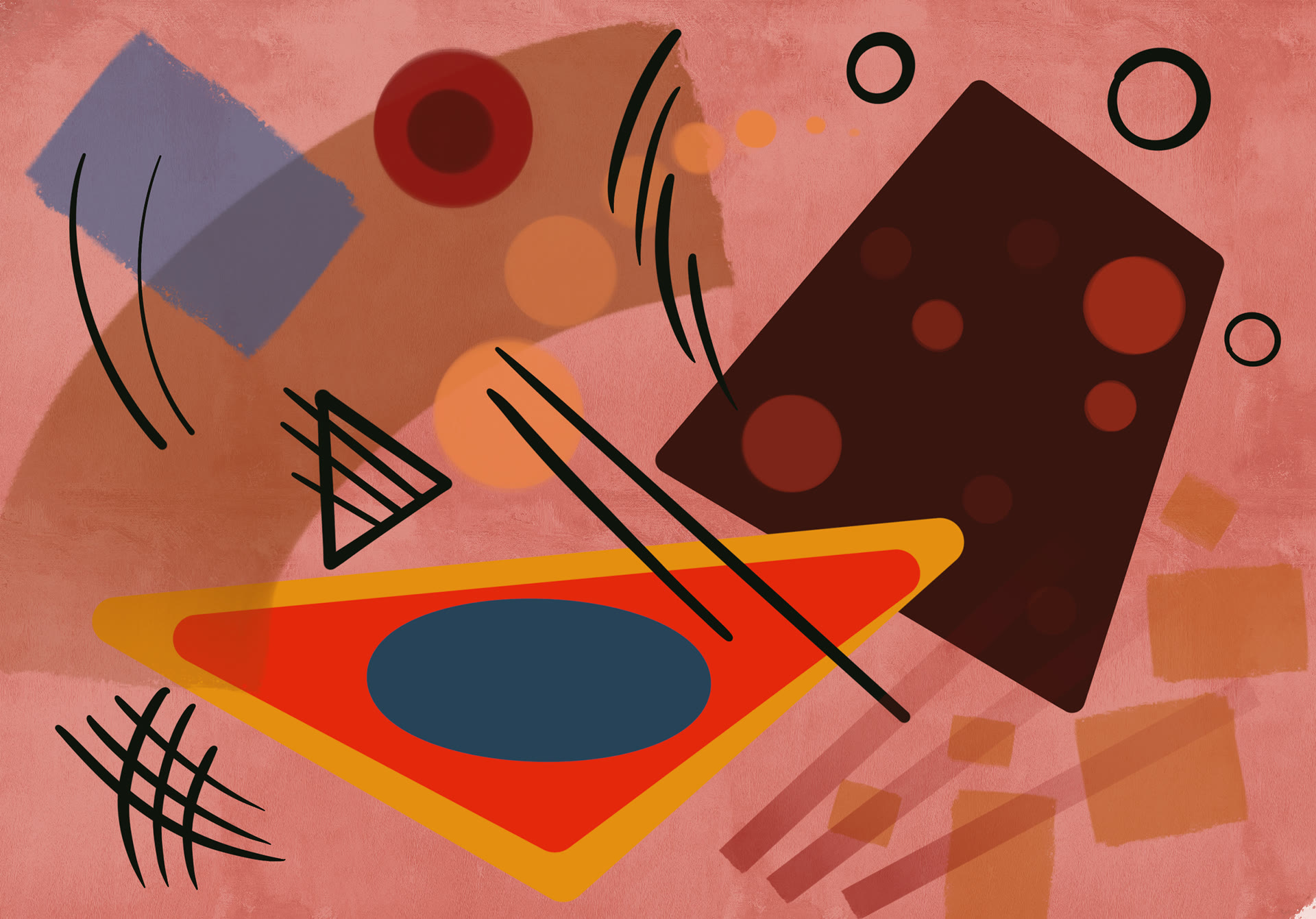 Paintings inspired by the work of Wassily Kandinsky